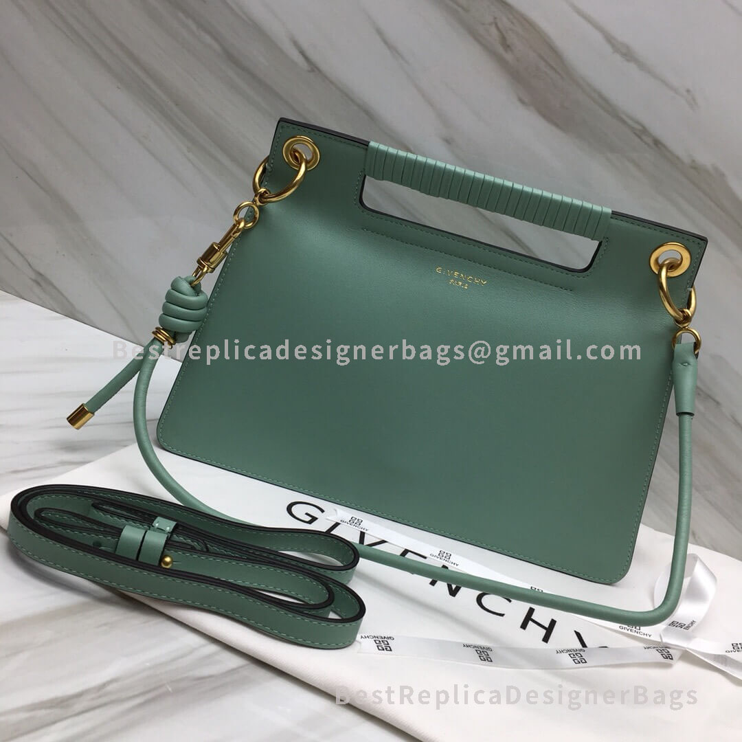 Givenchy Medium Whip Bag With Calfskin Contrasting Details Green GHW 29931-2